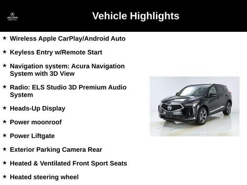 Majestic Black Pearl 2024 Acura RDX Advance Package