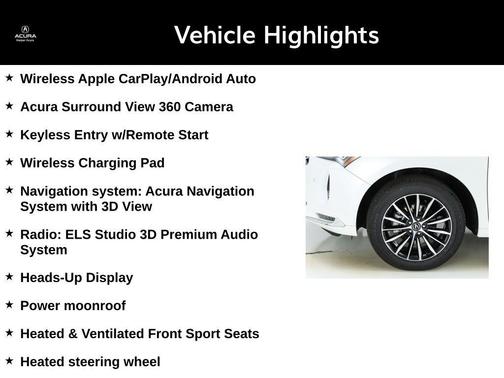 Platinum White Pearl 2025 Acura RDX Advance Package