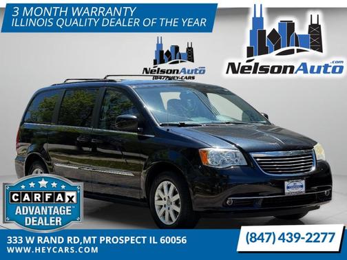 Brilliant Black Crystal Pearl 2013 Chrysler Town & Country Touring