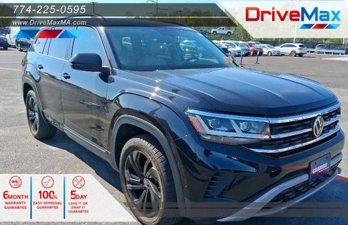 Black 2022 Volkswagen Atlas 3.6L SE w/Technology