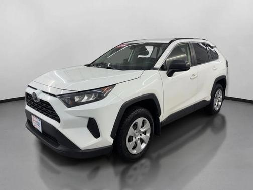 White 2019 Toyota RAV4 LE