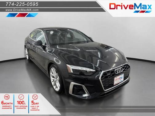 Black 2024 Audi A5 Sportback 45 S Line Premium Plus