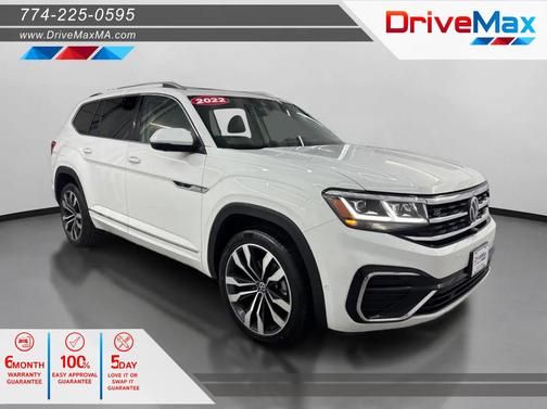 White 2022 Volkswagen Atlas 3.6L SEL Premium