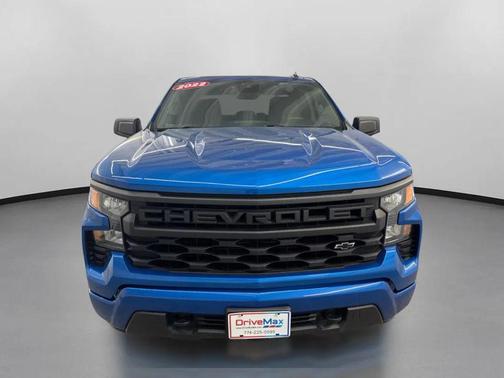 Glacier Blue Metallic 2022 Chevrolet Silverado 1500 Custom