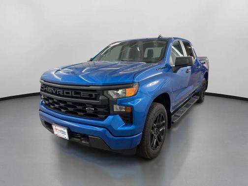 Glacier Blue Metallic 2022 Chevrolet Silverado 1500 Custom