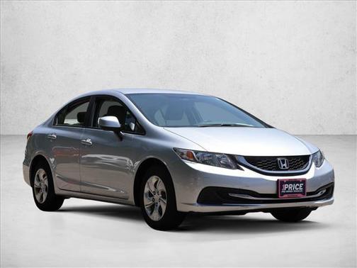 Silver 2013 Honda Civic LX
