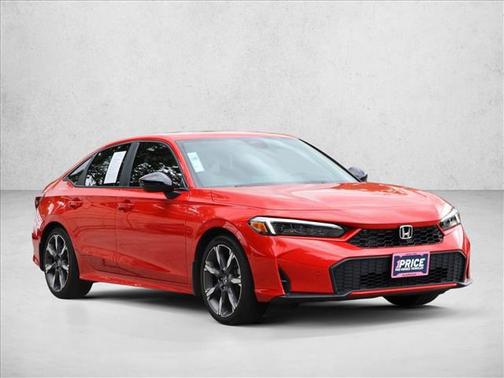 Rallye Red 2025 Honda Civic Hybrid Sport Touring