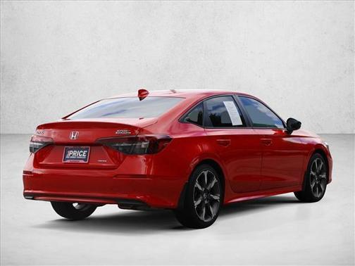 Rallye Red 2025 Honda Civic Hybrid Sport Touring