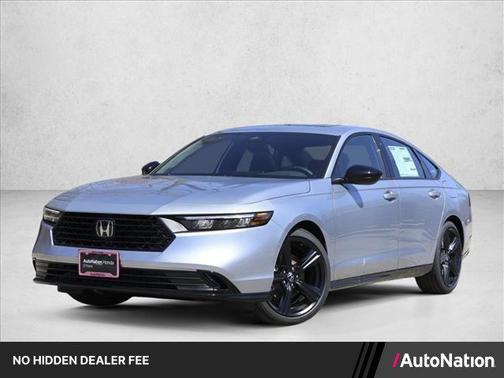 Solar Silver Metallic 2026 Honda Accord Hybrid Sport-L