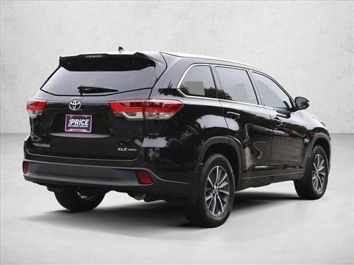 Midnight Black Metallic 2018 Toyota Highlander XLE