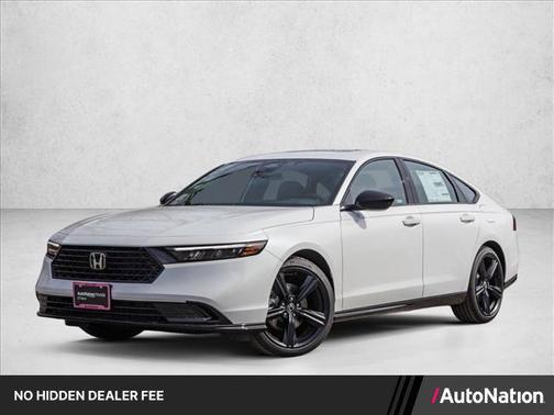 Platinum White Pearl 2026 Honda Accord Hybrid Sport-L