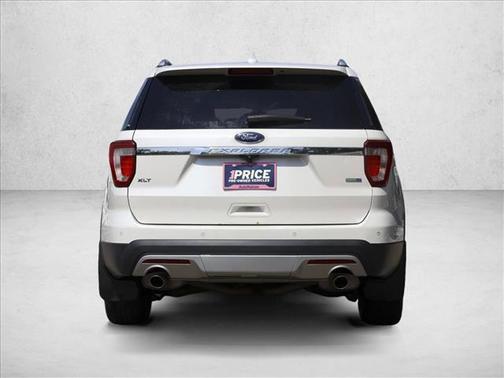 White Platinum Metallic Tri-Coat 2016 Ford Explorer XLT
