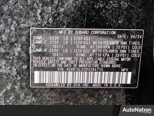 2024 Subaru Outback Onyx Edition XT