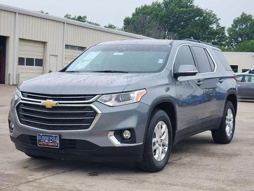 Satin Steel Metallic 2021 Chevrolet Traverse LT Cloth