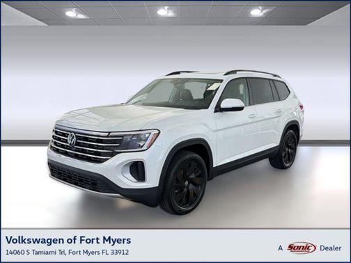 opal white pearl 2026 Volkswagen Atlas 2.0T SE w/Technology