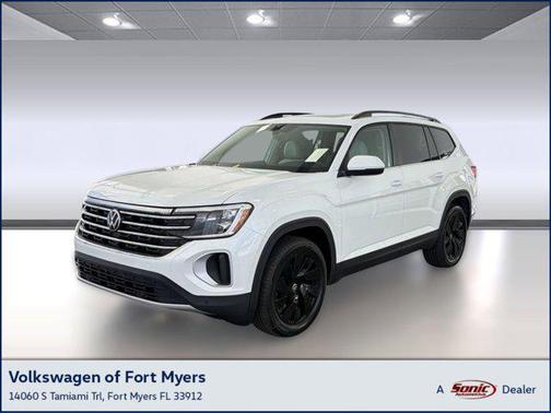opal white pearl 2026 Volkswagen Atlas 2.0T SE w/Technology