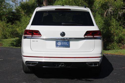 White 2021 Volkswagen Atlas 3.6L SE w/Technology