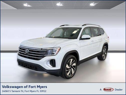 opal white pearl 2026 Volkswagen Atlas 2.0T SE w/Technology