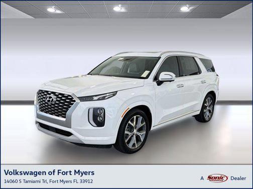 Hyper White 2021 Hyundai PALISADE Limited