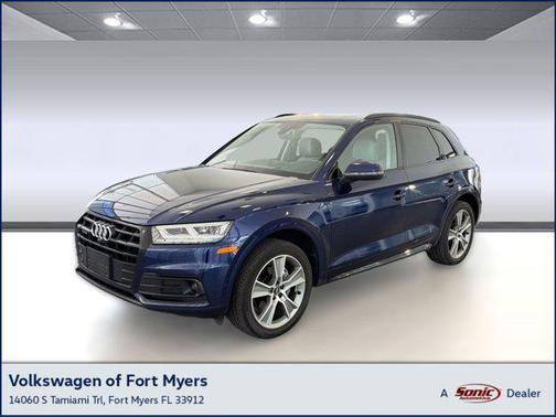 Blue 2019 Audi Q5 45 Premium