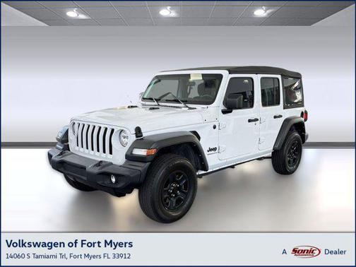 Bright White Clearcoat 2023 Jeep Wrangler Sport