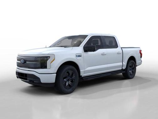 Space White Metallic 2025 Ford F-150 Lightning Flash