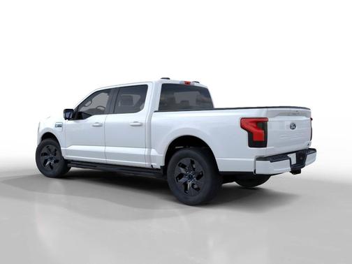 Space White Metallic 2025 Ford F-150 Lightning Flash