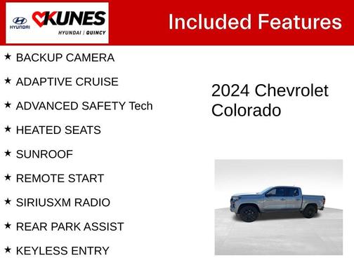 Sterling Gray Metallic 2024 Chevrolet Colorado Z71