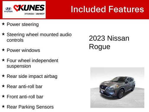 Gun Metallic 2023 Nissan Rogue S