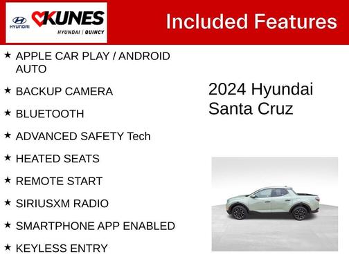 Sage Gray 2024 Hyundai SANTA CRUZ 2.5L SEL