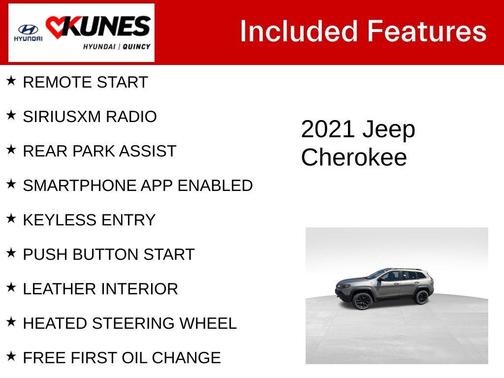 Light Brownstone Pearlcoat 2021 Jeep Cherokee Trailhawk