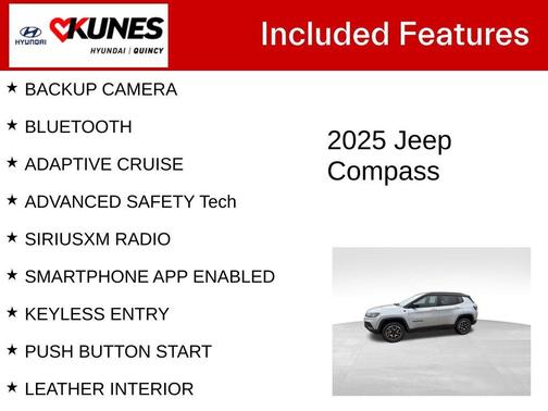 Silver Zynith 2025 Jeep Compass Trailhawk