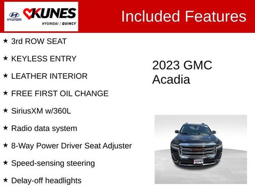 Ebony Twilight Metallic 2023 GMC Acadia SLT