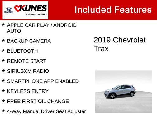 Silver Ice Metallic 2019 Chevrolet Trax LT