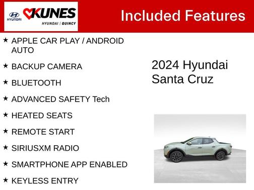 Sage Gray 2024 Hyundai SANTA CRUZ SEL