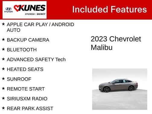 Mineral Gray Metallic 2023 Chevrolet Malibu LT