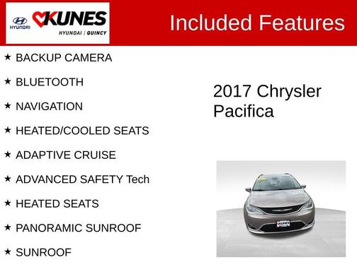 Molten Silver 2017 Chrysler Pacifica Limited