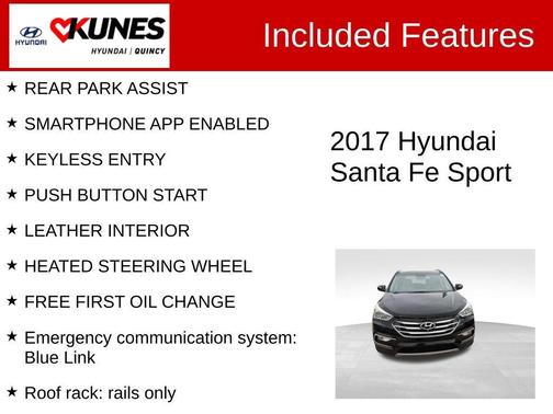 Twilight Black 2017 Hyundai Santa Fe Sport 2.0L Turbo Ultimate