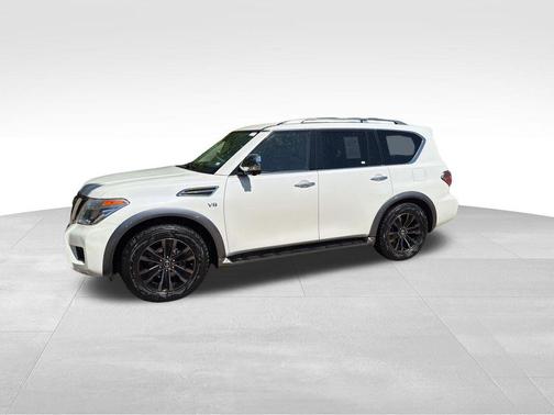 White 2018 Nissan Armada Platinum