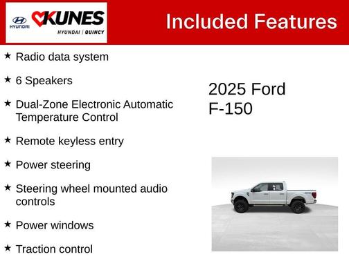 White 2025 Ford F-150 XLT