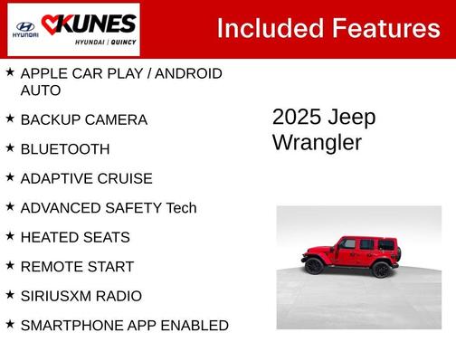 Firecracker Red Clearcoat 2025 Jeep Wrangler 4xe Sahara