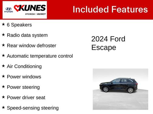 Black Metallic 2024 Ford Escape Active