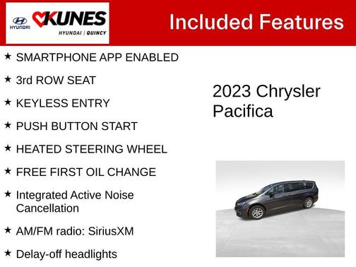 Granite Crystal Clearcoat Metallic 2023 Chrysler Pacifica Touring-L
