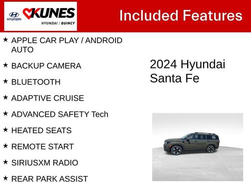 Green 2024 Hyundai SANTA FE HEV SEL