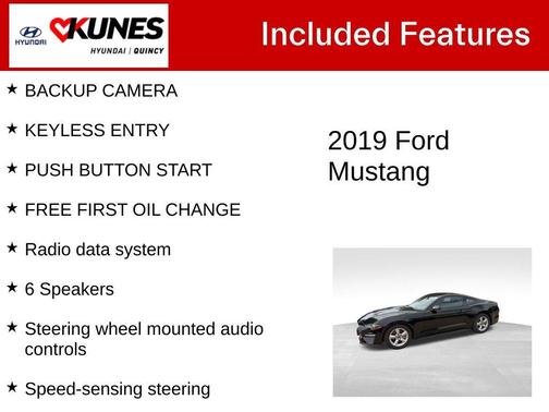 Shadow Black 2019 Ford Mustang EcoBoost