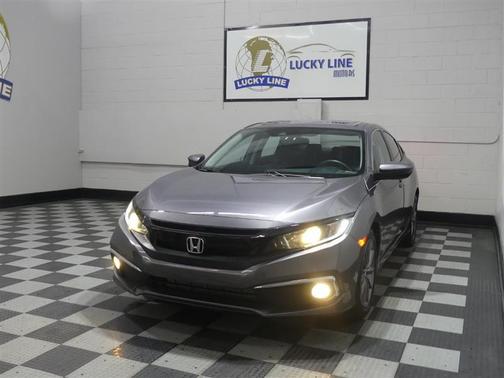 Modern Steel Metallic 2019 Honda Civic EX