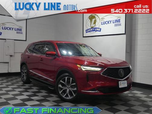 Performance Red Pearl 2022 Acura MDX Technology Package