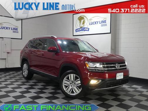 Fortana Red Metallic 2019 Volkswagen Atlas 3.6L SEL Premium