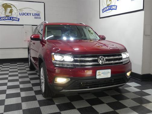 Fortana Red Metallic 2019 Volkswagen Atlas 3.6L SEL Premium