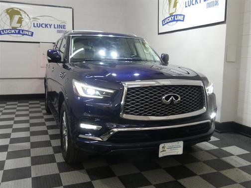 Hermosa Blue 2021 INFINITI QX80 Luxe